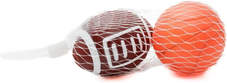 Daiso Pet Sports Ball - Brown and Orange - Image 2